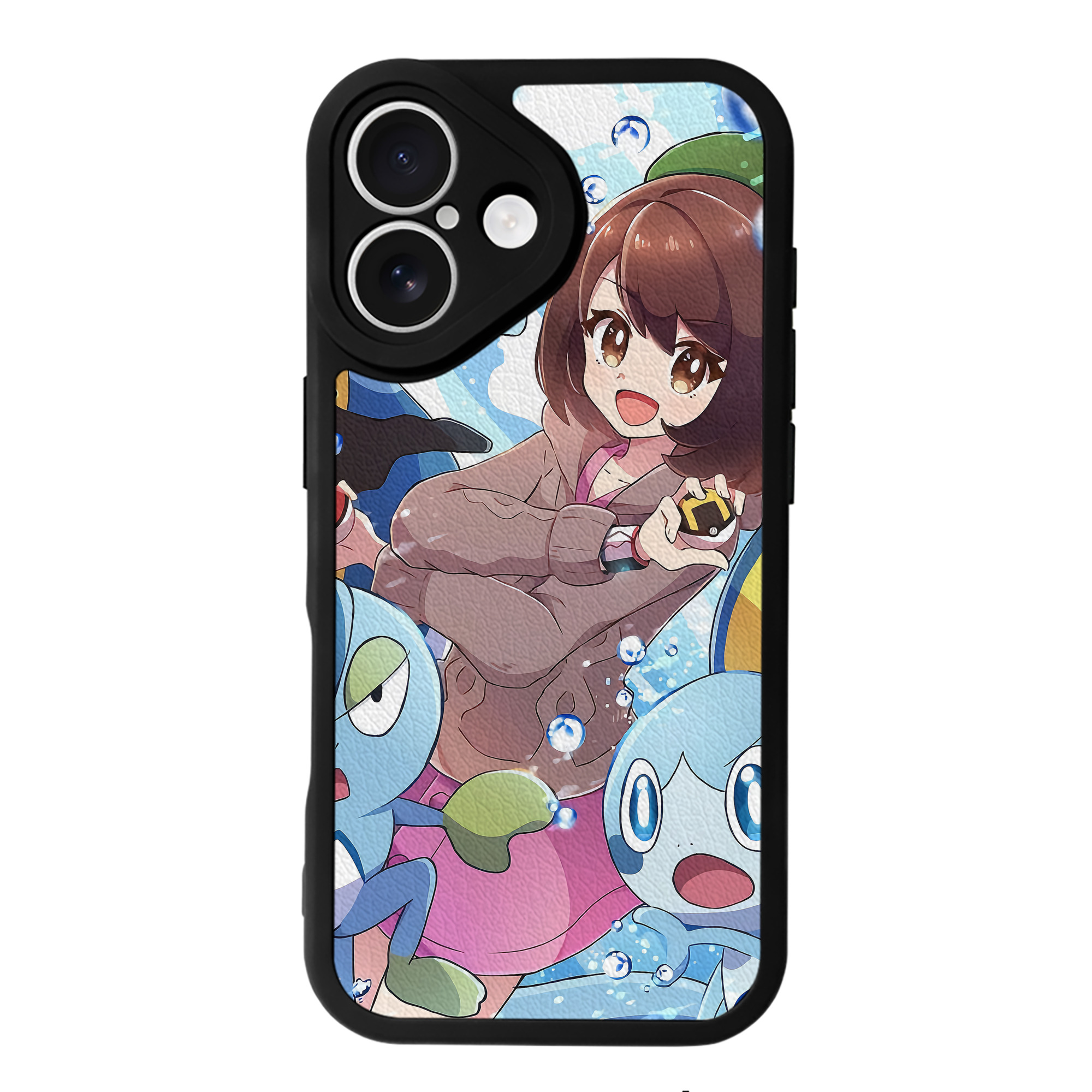 （画像用） ポケットモンスター Pokémon 【iPhone 16シリーズ対応】シリコンスマホケース（レザー調） 材質：シリコン